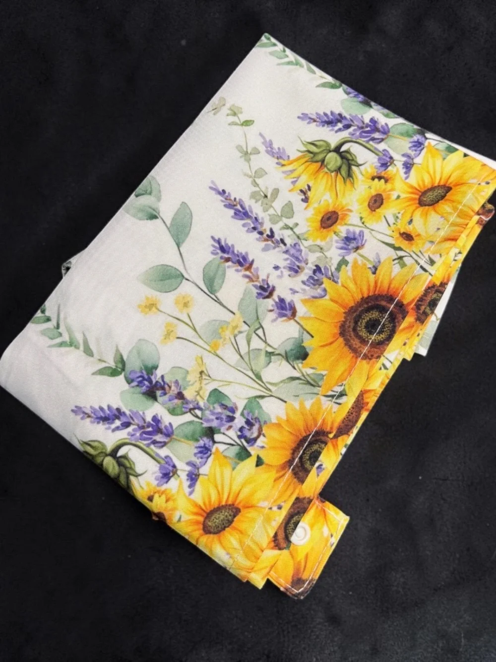 NWOT Sunflower Lavender Eucalyptus Farmhouse Window Valance 42x12